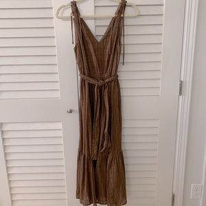 Brown Maxi by Lush, Grecian style ties, with removable sash. Only worn once!